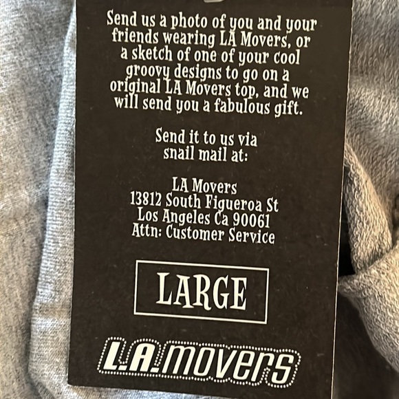 NWT LA Movers Womens Gray Sweatpants Size Large - Picture 6 of 6